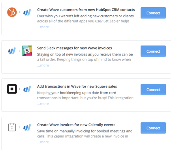 Wave now works with Zapier
